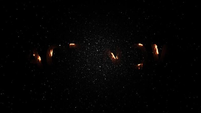 Act Now Text Neon Fire Animation - Glowing Energy Word Reveal
