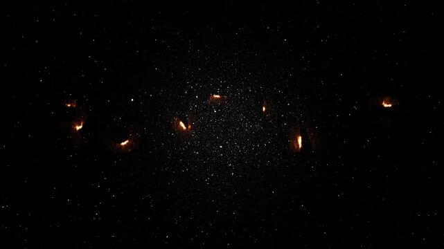 Runtime Text Neon Fire Animation - Glowing Energy Word Reveal