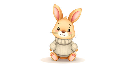 Obraz premium a cute bunny in image wearing jersey 