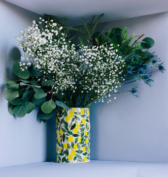 flowers in the corner