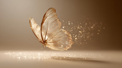 Fototapeta premium abstract background with butterflies