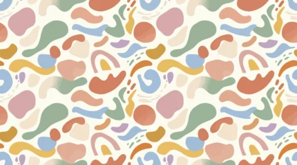 Fototapete Der Raum Muster  Hand drawn minimal abstract organic shapes seamles delpmaspu 2_EPS10_Stock.eps  © Best Design_Academy