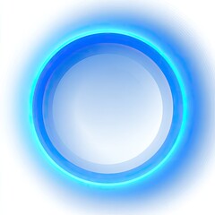 A glowing blue energy ring encompasses a white circle with light diffraction