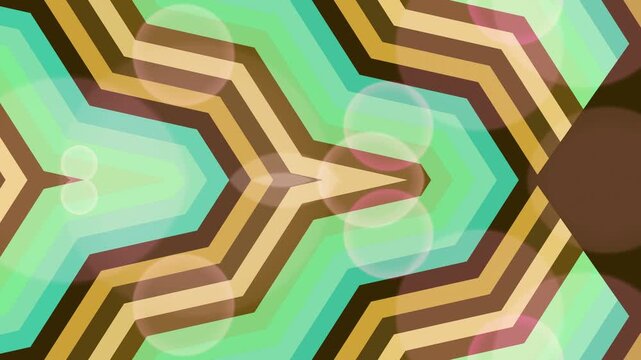 Abstract geometric wallpaper featuring a colorful pattern of squares and hexagons in a high-tech electronic circuit board style vector illustration