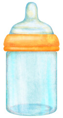 空の哺乳瓶のイラスト