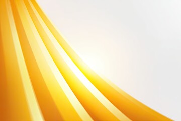 Abstract angled graphic of golden-yellow, radiant, ribbon-like forms on a white background