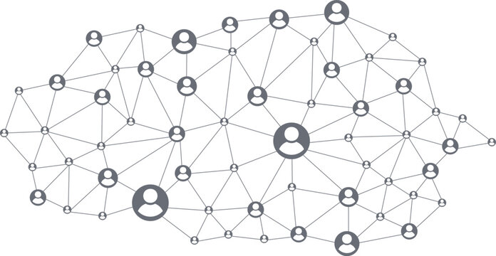 Network business connection and social network. Human resources management and recruitment concept