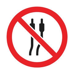 No mobile phone signal or internet access allowed symbol isolated on transparent background