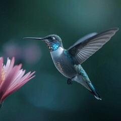 Fototapeta premium AI & Nature Fusion – “Digital Evolution”