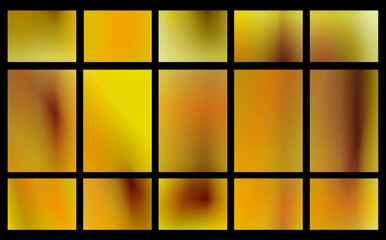 Radiant array of yellow and orange gradient tiles creates a warm, optimistic mood, ideal for sunny branding, seasonal campaigns, and energetic graphic layouts.