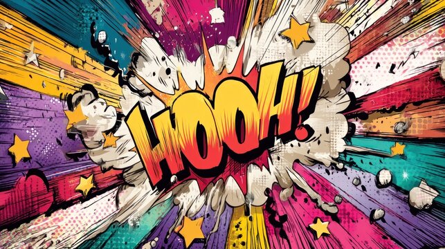 Comic book style exclamation