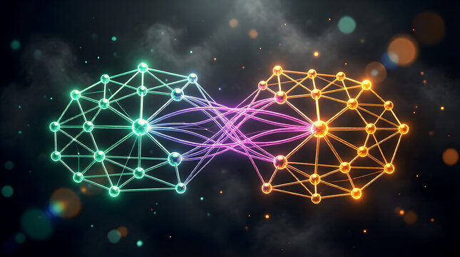 Dynamic 3D pipeline showing knowledge graph construction