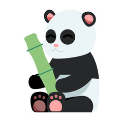 Obraz premium panda flat icon