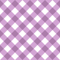 Fototapeta premium Purple white diamond seamless pattern background, argyle geometric repeat texture banner backdrop design