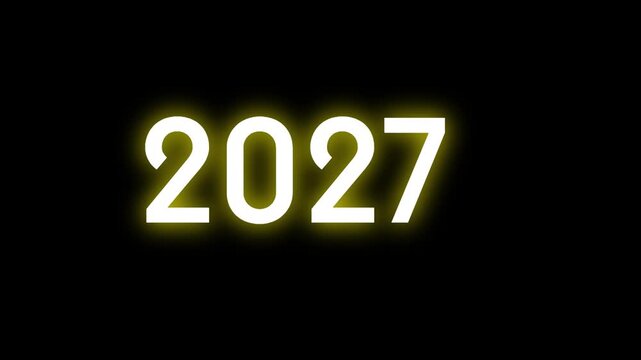 New year 2027 animation vedio