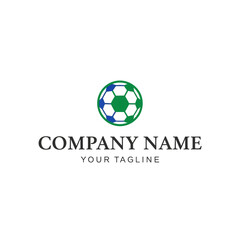 Obraz premium Soccer Ball Logo Design for Sports Company.