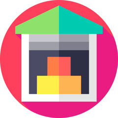 Warehouse Storage Building Icon