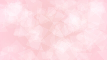 Soft pink background with white geometric shapes