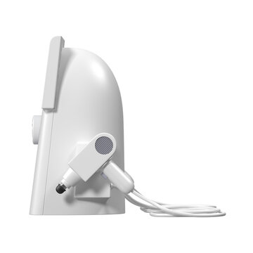 Shockwave Therapy Machine Side View 3D Render Isolated on White Background