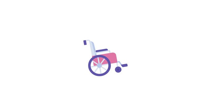 Wheelchair Accessibility Disability Support Animation