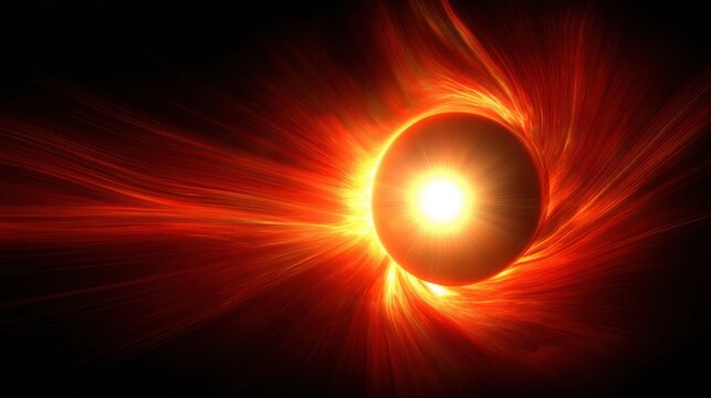 Brilliant solar flares erupting from the sun's limb, a powerful celestial spectacle of energy and light