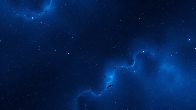 seamless blue deep space galaxy universe astronomy - by