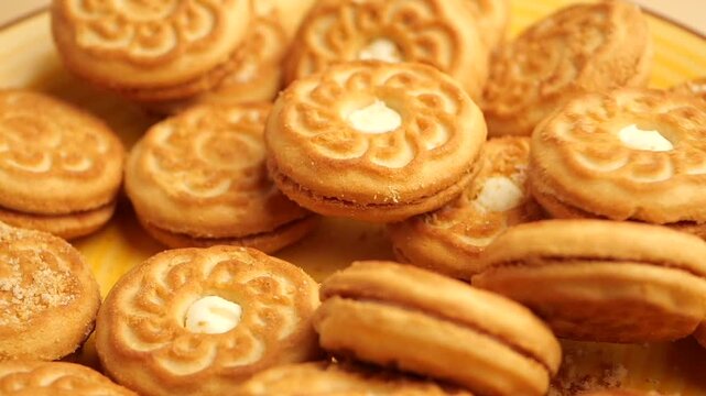 Enjoying cookies on a sunny afternoon in the kitchen