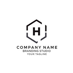 Fototapeta premium Modern Logo Design with Letter H.
