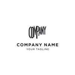 Fototapeta premium Company Logo Template with Customizable Name.