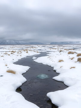 Winter, Seno Pia, East Arm, Tierra del Fuego, Chile