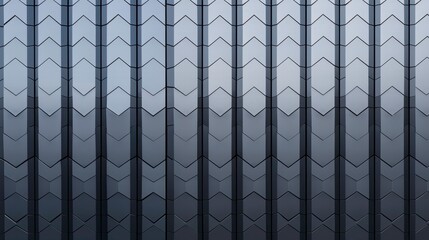 Abstract Pattern of Geometric Shapes with Monochrome Color Scheme