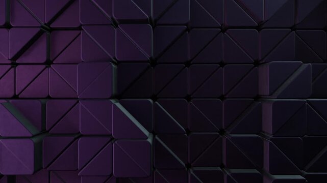 Dark Purple Black Geometric Triangles Abstract Loop Background: Ethereal Motion Shifting Textures for a Mesmerizing Abstract Loop