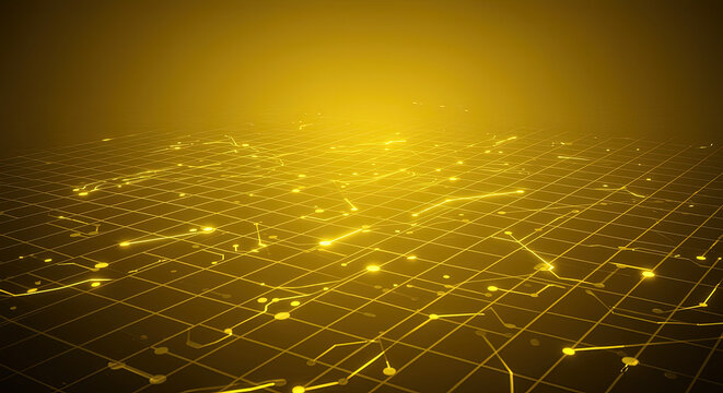 yellow futuristic background