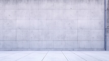 Grey Concrete Wall Interior with Smooth Surface and Minimal Texture