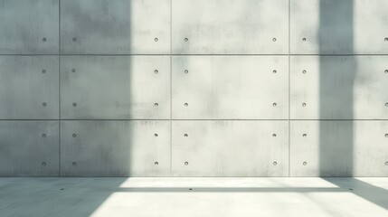 Light and Shadow Play on Concrete Wall with Industrial Aesthetic