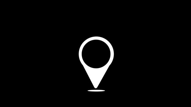 map location pin design element icon