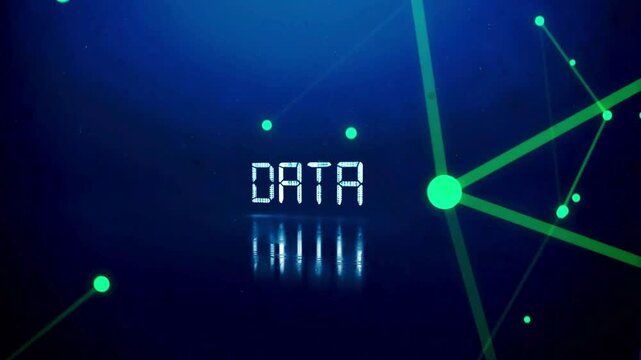 dynamic computing meta verse motion illustration. big data cyberspace or technology design background. particle beam stream, digital data flow illustration.