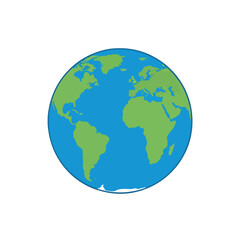 Fototapeta premium Stylized Globe Illustration Representing Global Connectivity and Earth Awareness