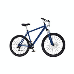 Fototapeta premium Modern Blue Bicycle for urban commuting and outdoor adventures