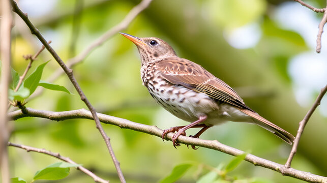 Song Thrush Singing.
