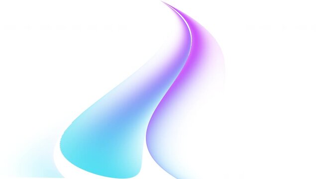Abstract Gradient Neon Wave Flow Background Animation Loop
