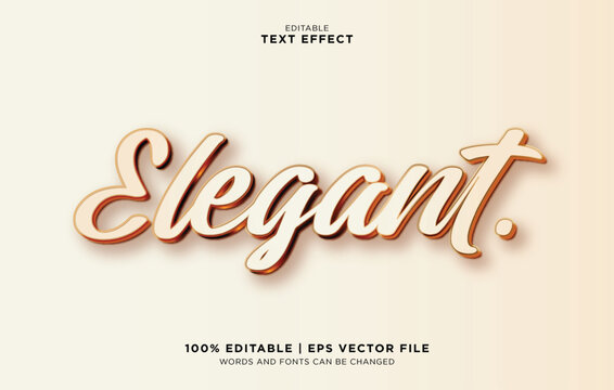 Elegant Editable Vector Text Effect with Luxable Design Elements for Graphic