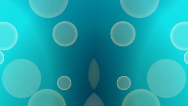 Abstract blue background design featuring clean liquid water drops and transparent soap bubbles with light reflections on an aqua vector texture wallpaper