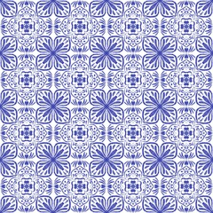seamless floral pattern, ceramic, wallpaper, tile, flower, blue