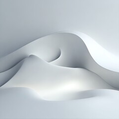 Abstract White And Gray Wave Design