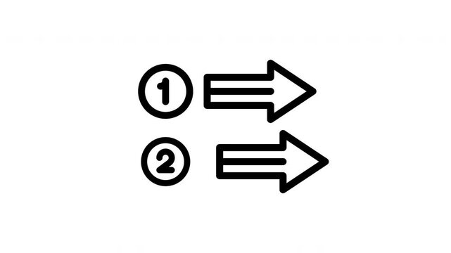 steps animated icon