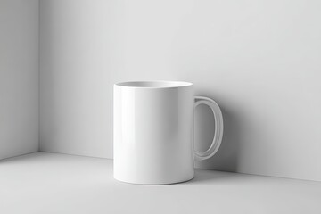 Obraz premium Blank White Mug On White Background