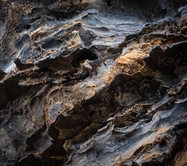 Abstract close-up of weathered sandstone rocks © Warren
