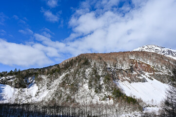 冬の日本長野県の上高地