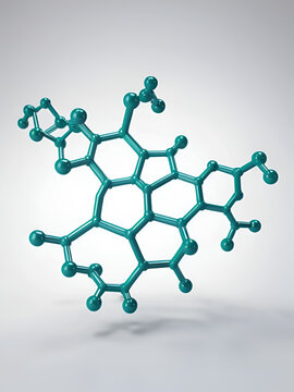 alanine molecular structure, 3d model molecule, amino acid structural chemical formula view from a microscope